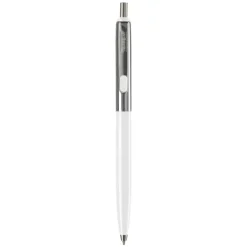 Gift Campaign Penna a sfera in metallo bicolore con pulsante e inchiostro blu> Penne In Metallo