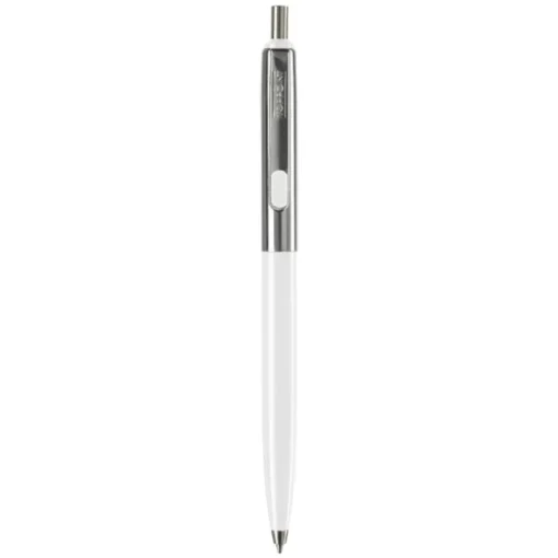 Gift Campaign Penna a sfera in metallo bicolore con pulsante e inchiostro blu> Penne In Metallo
