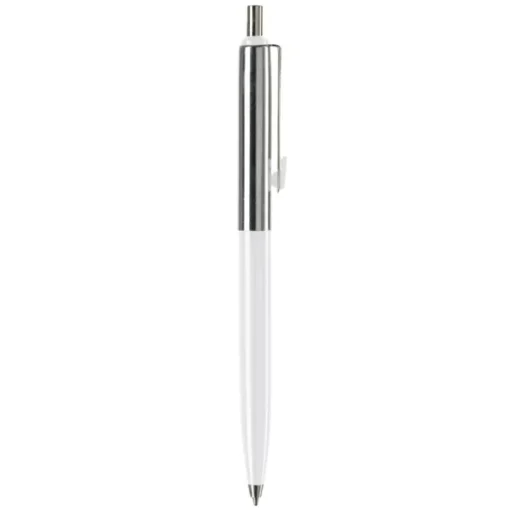 Gift Campaign Penna a sfera in metallo bicolore con pulsante e inchiostro blu> Penne In Metallo