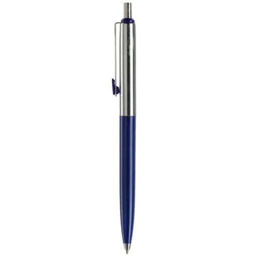 Gift Campaign Penna a sfera in metallo bicolore con pulsante e inchiostro blu> Penne In Metallo