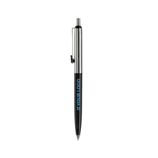 Gift Campaign Penna a sfera in metallo bicolore con pulsante e inchiostro blu> Penne In Metallo