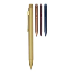 Gift Campaign Penna a sfera in ottone riciclato con clip in ferro e inchiostro blu></noscript> Penne In Metallo