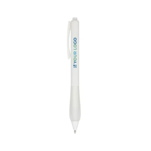 Gift Campaign Penna a sfera in plastica riciclata con fusto gommoso e inchiostro nero> Penne Di Plastica