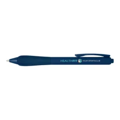 Gift Campaign Penna a sfera in plastica riciclata con fusto gommoso e inchiostro blu></noscript> Penne Di Plastica