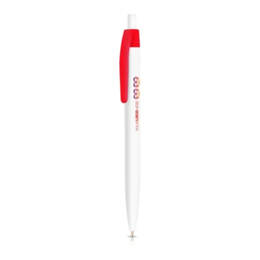 Gift Campaign Penna a sfera in plastica con clip colorata e inchiostro nero> Penne Di Plastica