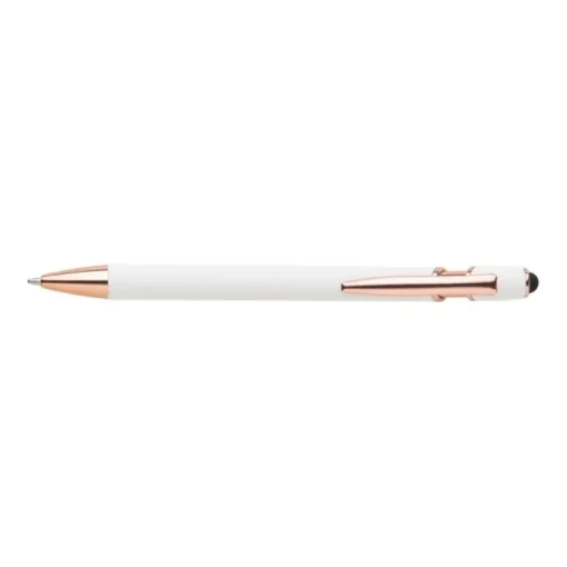 Gift Campaign Penna a sfera touch con logo, clip e punta in oro rosa inchiostro blu> Penne In Metallo