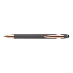 Gift Campaign Penna a sfera touch con logo, clip e punta in oro rosa inchiostro blu></noscript> Penne In Metallo