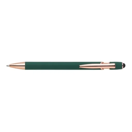 Gift Campaign Penna a sfera touch con logo, clip e punta in oro rosa inchiostro blu> Penne In Metallo