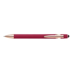 Gift Campaign Penna a sfera touch con logo, clip e punta in oro rosa inchiostro blu></noscript> Penne In Metallo