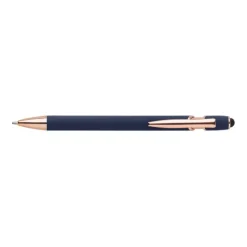 Gift Campaign Penna a sfera touch con logo, clip e punta in oro rosa inchiostro blu></noscript> Penne In Metallo