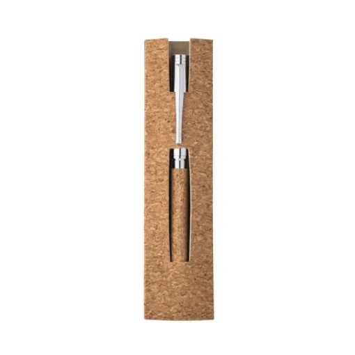 Gift Campaign Penna a sfera twist in sughero e metallo con inchiostro blu> Penne Ecologiche|Penne In Metallo