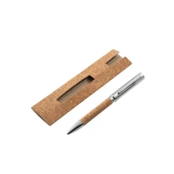 Gift Campaign Penna a sfera twist in sughero e metallo con inchiostro blu></noscript> Penne Ecologiche|Penne In Metallo