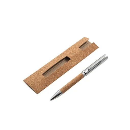 Gift Campaign Penna a sfera twist in sughero e metallo con inchiostro blu> Penne Ecologiche|Penne In Metallo