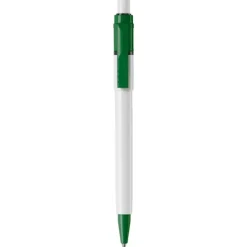 Gift Campaign Penna bianca con clip e punta colorati e inchiostro blu ricaricabile></noscript> Penne Di Plastica