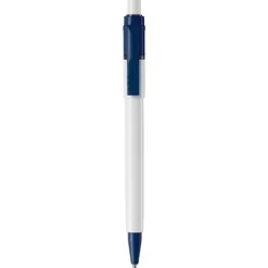 Gift Campaign Penna bianca con clip e punta colorati e inchiostro blu ricaricabile></noscript> Penne Di Plastica