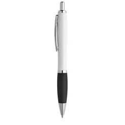 Gift Campaign Penna bianca con gomma antiscivolo colorata inchiostro blu ColorBlanc> Penne Di Plastica