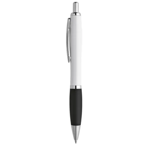 Gift Campaign Penna bianca con gomma antiscivolo colorata inchiostro blu ColorBlanc> Penne Di Plastica