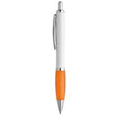 Gift Campaign Penna bianca con gomma antiscivolo colorata inchiostro blu ColorBlanc></noscript> Penne Di Plastica