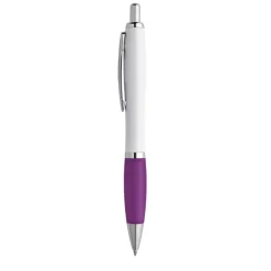 Gift Campaign Penna bianca con gomma antiscivolo colorata inchiostro blu ColorBlanc></noscript> Penne Di Plastica