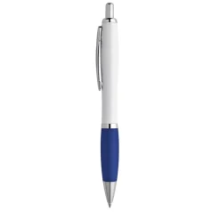 Gift Campaign Penna bianca con gomma antiscivolo colorata inchiostro blu ColorBlanc></noscript> Penne Di Plastica