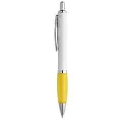 Gift Campaign Penna bianca con gomma antiscivolo colorata inchiostro blu ColorBlanc></noscript> Penne Di Plastica