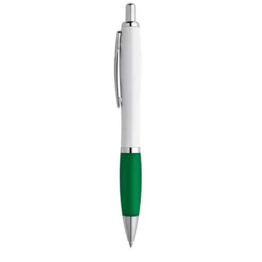 Gift Campaign Penna bianca con gomma antiscivolo colorata inchiostro blu ColorBlanc> Penne Di Plastica