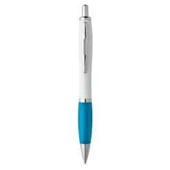 Gift Campaign Penna bianca con gomma antiscivolo colorata inchiostro blu ColorBlanc></noscript> Penne Di Plastica