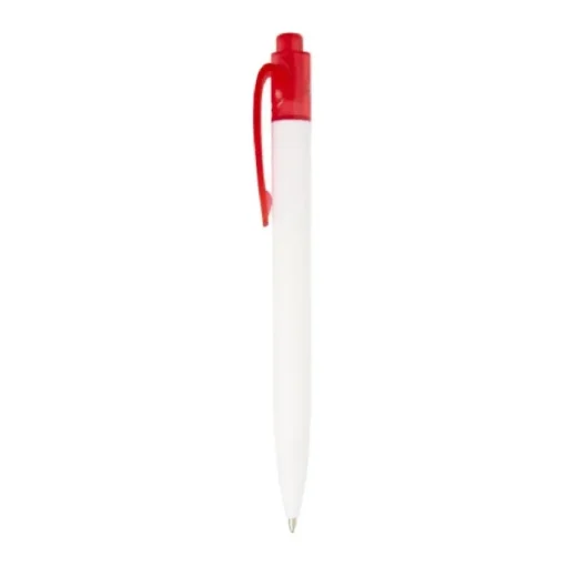 Gift Campaign Penna bianca e clip colorata in plastica riciclata e inchiostro nero> Gadget Ecologici|Penne Ecologiche