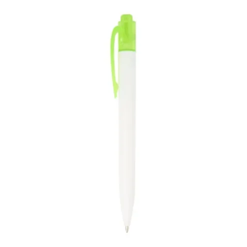 Gift Campaign Penna bianca e clip colorata in plastica riciclata e inchiostro nero> Gadget Ecologici|Penne Ecologiche