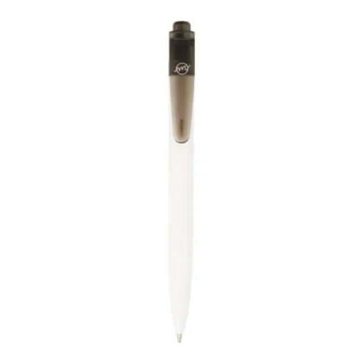Gift Campaign Penna bianca e clip colorata in plastica riciclata e inchiostro nero> Gadget Ecologici|Penne Ecologiche