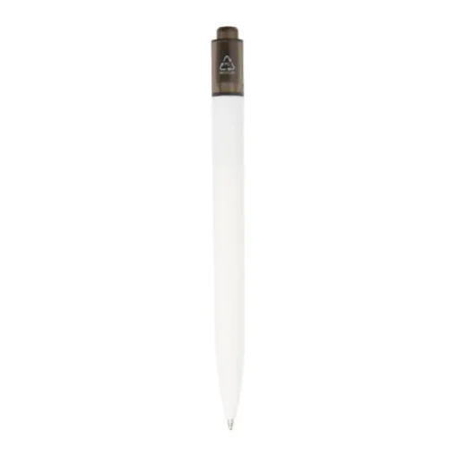 Gift Campaign Penna bianca e clip colorata in plastica riciclata e inchiostro nero> Gadget Ecologici|Penne Ecologiche