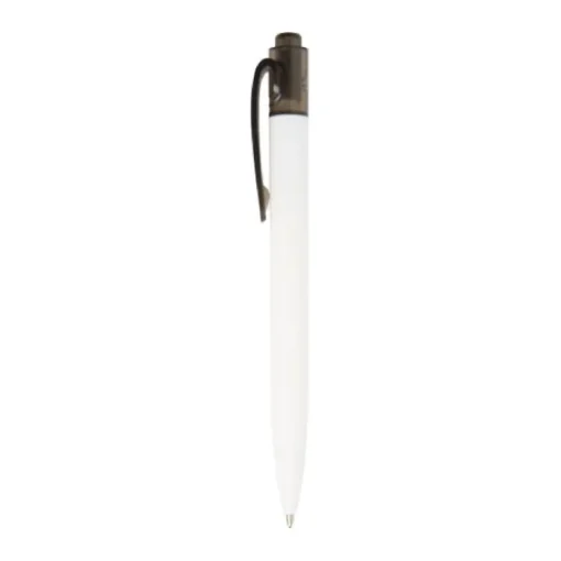 Gift Campaign Penna bianca e clip colorata in plastica riciclata e inchiostro nero> Gadget Ecologici|Penne Ecologiche