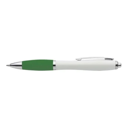Gift Campaign Penna bianca ecologica impugnatura in colorata inchiostro blu> Penne Ecologiche|Penne Di Plastica