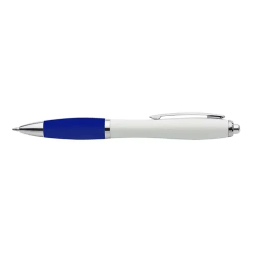 Gift Campaign Penna bianca ecologica impugnatura in colorata inchiostro blu> Penne Ecologiche|Penne Di Plastica