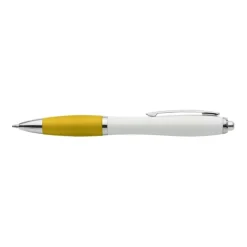 Gift Campaign Penna bianca ecologica impugnatura in colorata inchiostro blu></noscript> Penne Ecologiche|Penne Di Plastica