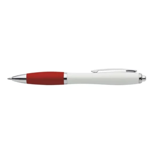 Gift Campaign Penna bianca ecologica impugnatura in colorata inchiostro blu> Penne Ecologiche|Penne Di Plastica