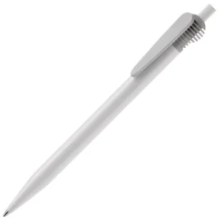 Gift Campaign Penna bianca in plastica con originale clip colorata e inchiostro blu></noscript> Penne Di Plastica