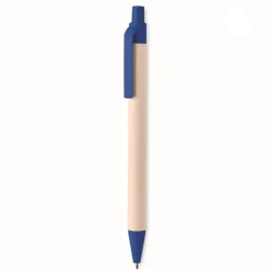 Gift Campaign Penna biodegradabile con clip e punta colorata inchiostro blu Eco Milky> Penne Ecologiche