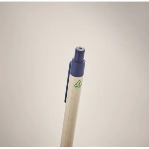Gift Campaign Penna biodegradabile con clip e punta colorata inchiostro blu Eco Milky> Penne Ecologiche