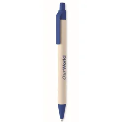 Gift Campaign Penna biodegradabile con clip e punta colorata inchiostro blu Eco Milky></noscript> Penne Ecologiche