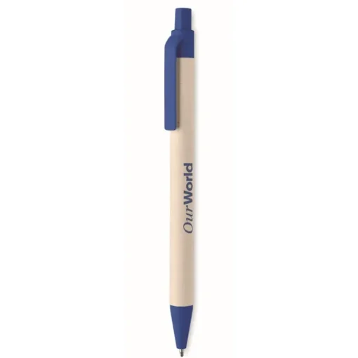 Gift Campaign Penna biodegradabile con clip e punta colorata inchiostro blu Eco Milky> Penne Ecologiche