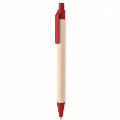 Gift Campaign Penna biodegradabile con clip e punta colorata inchiostro blu Eco Milky> Penne Ecologiche