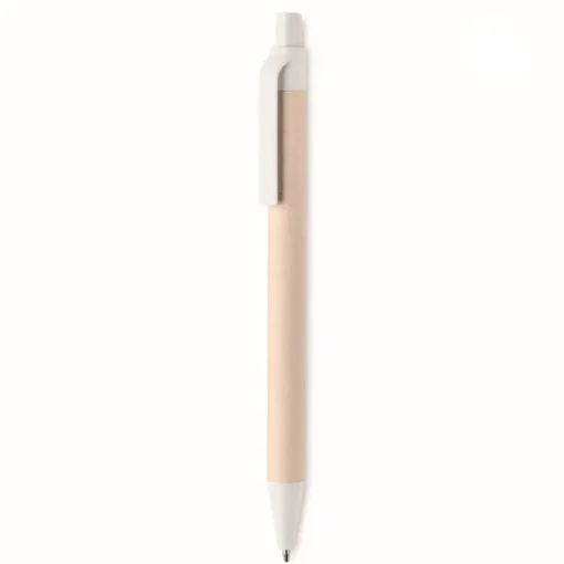 Gift Campaign Penna biodegradabile con clip e punta colorata inchiostro blu Eco Milky> Penne Ecologiche