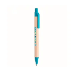 Gift Campaign Penna biodegradabile con clip e punta colorata inchiostro blu Eco Milky></noscript> Penne Ecologiche