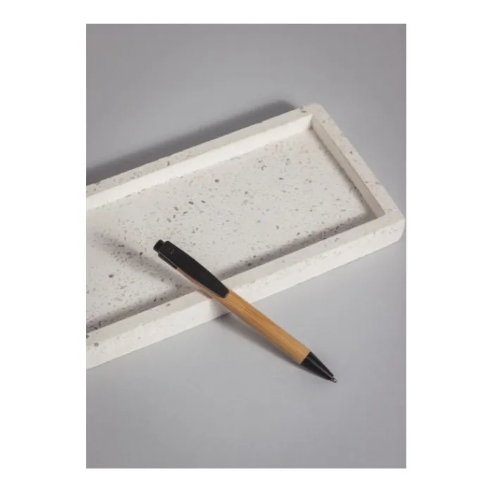 Gift Campaign Penna biro con corpo in bambù e clip in PP e grano inchiostro blu Koa> Penne Ecologiche