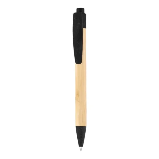 Gift Campaign Penna biro con corpo in bambù e clip in PP e grano inchiostro blu Koa> Penne Ecologiche