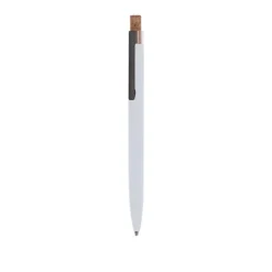 Gift Campaign Penna blu a pulsante in alluminio riciclato con corpo in sughero></noscript> Penne In Metallo