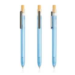 Gift Campaign Penna blu in plastica raccolta in zone costiere con pulsante in bambù></noscript> Penne Ecologiche|Penne Di Plastica