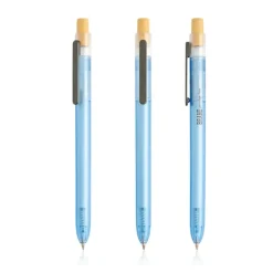 Gift Campaign Penna blu in plastica raccolta in zone costiere con pulsante in bambù></noscript> Penne Ecologiche|Penne Di Plastica