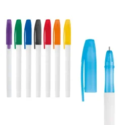 Gift Campaign Penna classica economica con cappuccio inchiostro blu Colorcap Print></noscript> Penne Di Plastica
